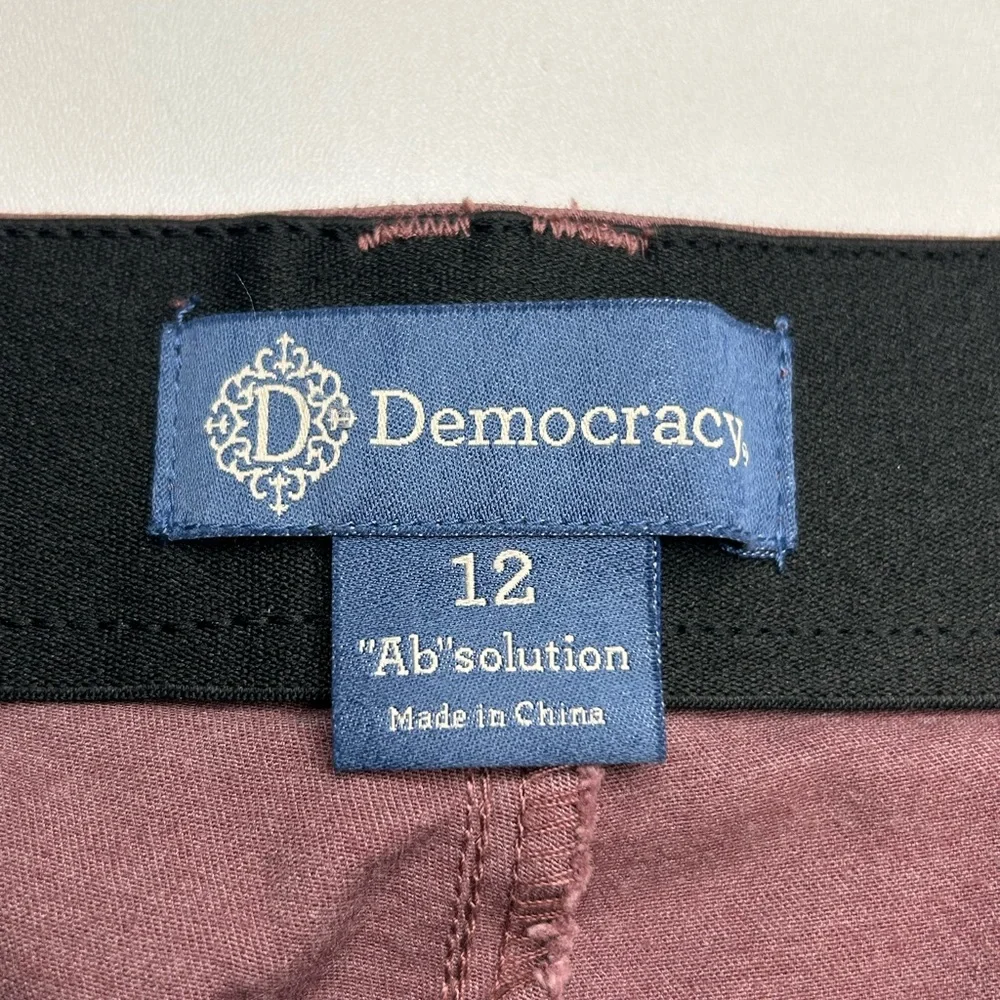 Democracy NWT Ab Solution Curve Equality Skinny Jeans Size 12 Mauve 33x26.5 - Picture 13 of 14